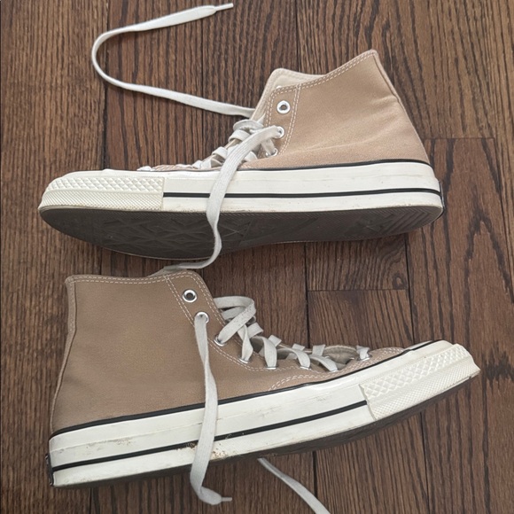 Tan Converse High Tops - Picture 5 of 8